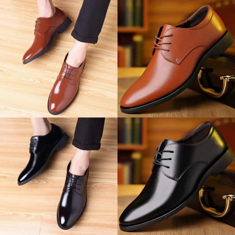 Size 39-44 Men's British Style Wedding Shoes Business Suit Leather ...