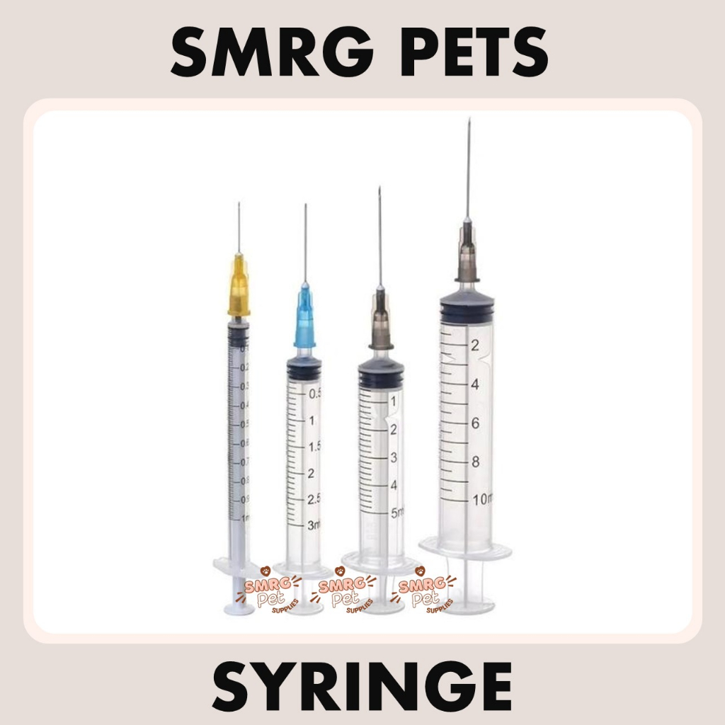 SMRG Pets Disposable Syringe with Needle Injection per Piece Ticks
