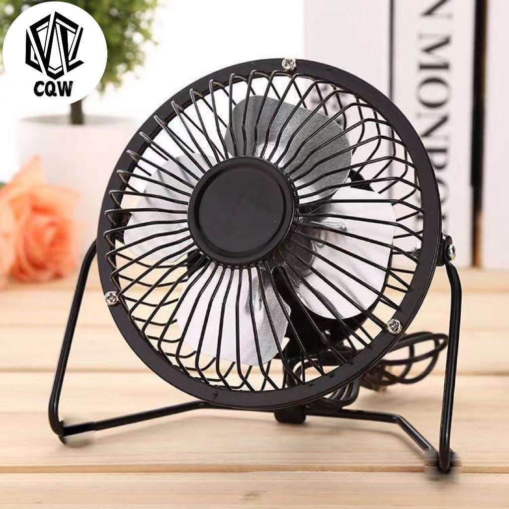 CQW Mini USB Table Desk Personal Fan Metal Design, Quiet Operation 4