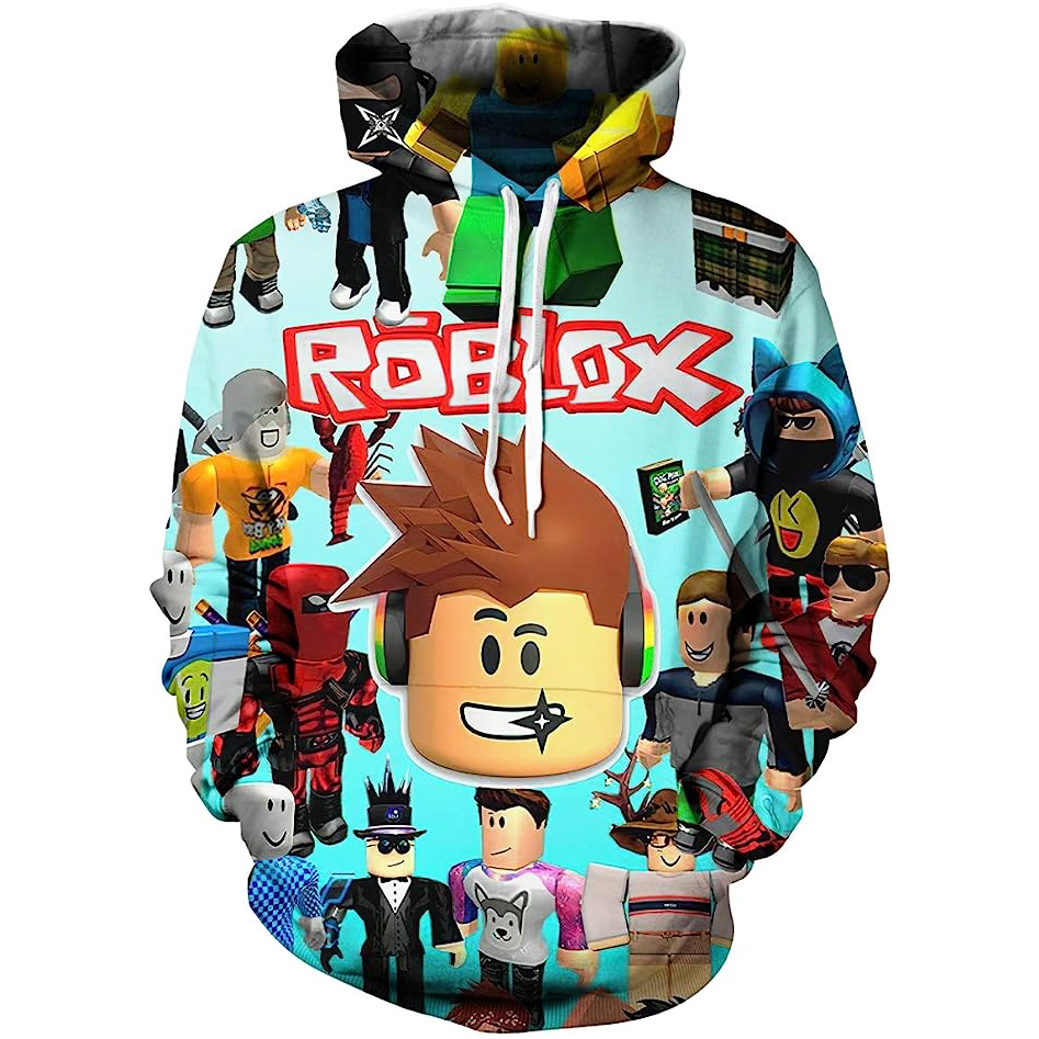 Roblox Jacket With Hoodie for Kids Children's Game Printed Long Sleeve ...