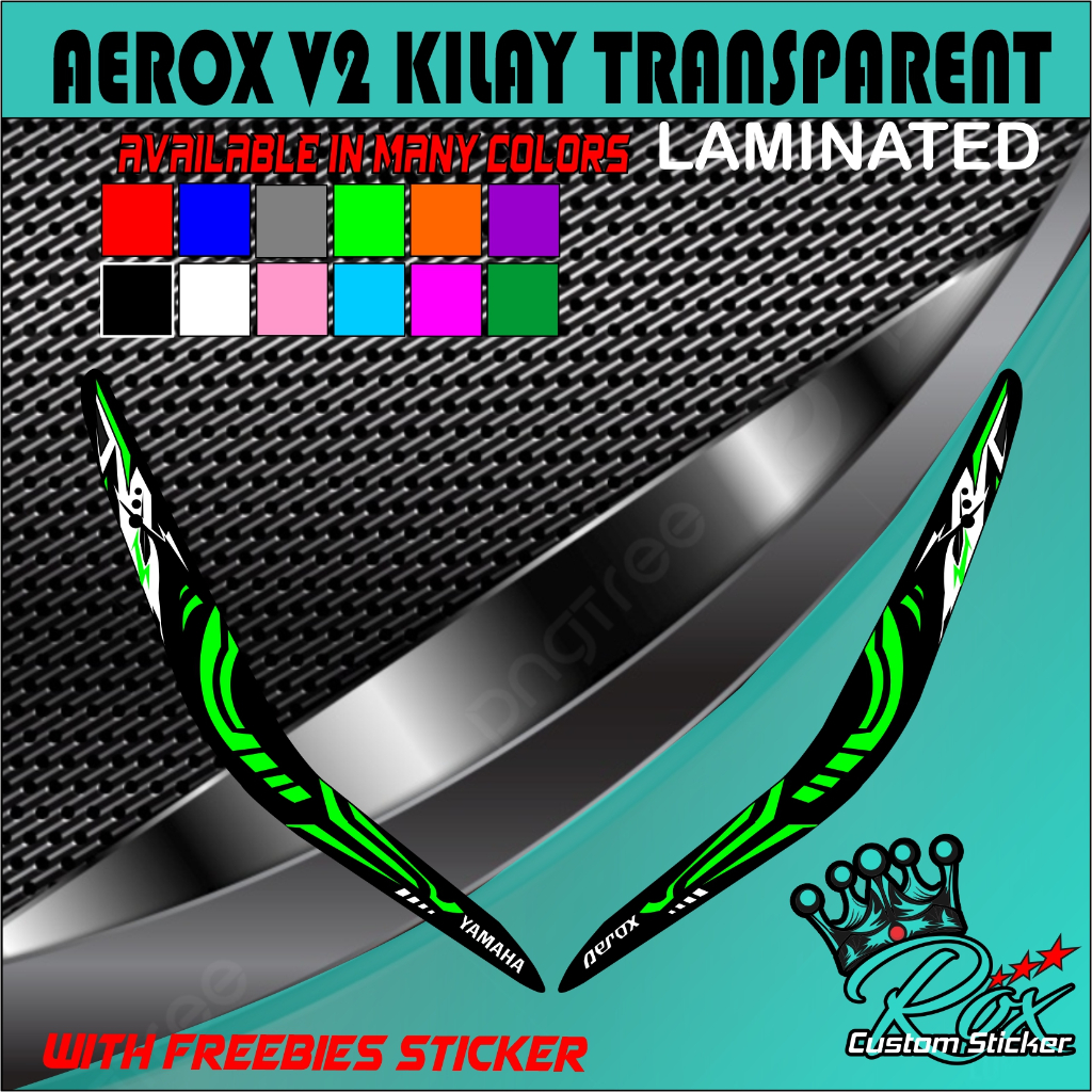 aerox kilay printed laminated waterproof | Shopee Philippines