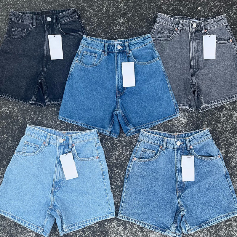 ZARA BERMUDA MOM SHORTS ULTRA HIGHWAIST Shopee Philippines