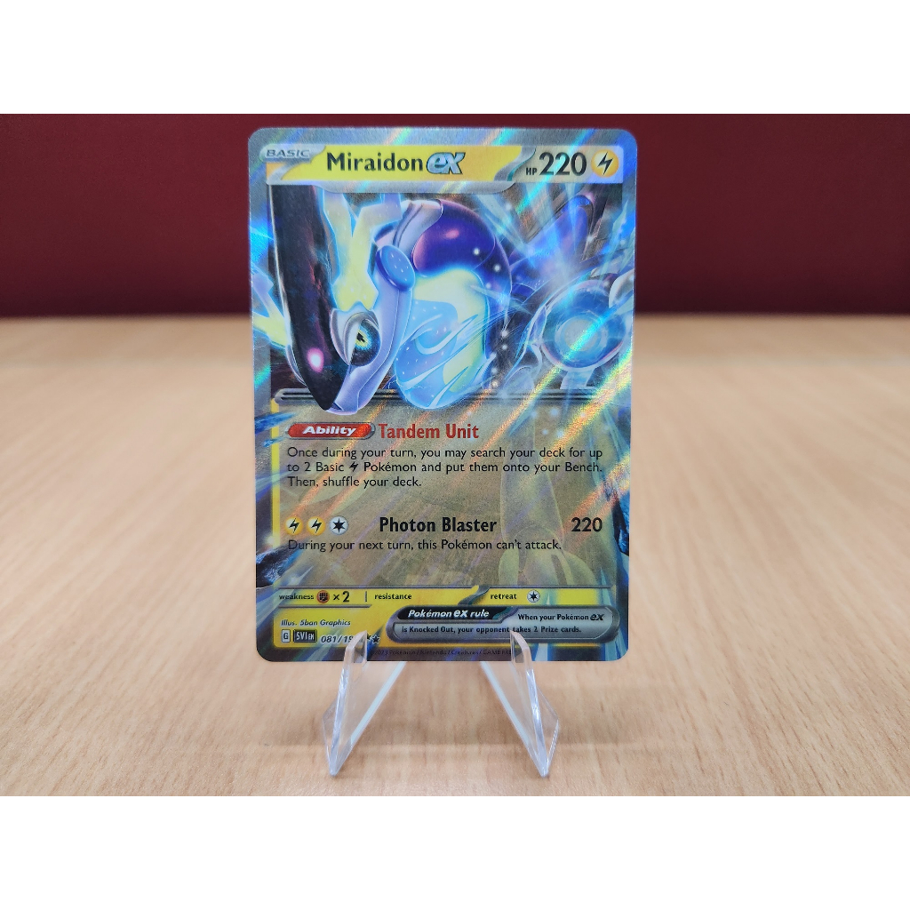 Miraidon EX - 81/198 - Double Rare Scarlet and Violet - Pokemon Card  Singles | Shopee Philippines