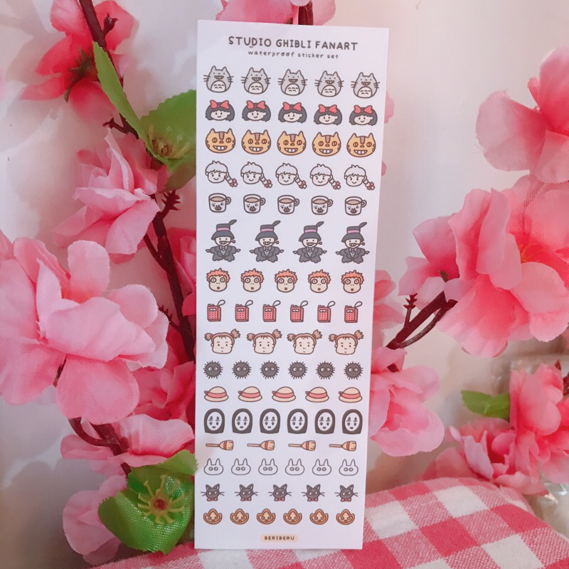 studio ghibli journal stickers fanart deco mini sticker ponyo totoro ...