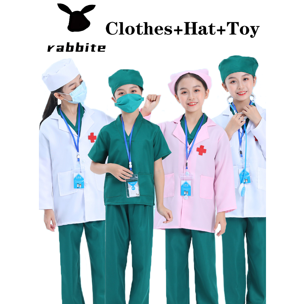Rabbite Doctor Costume for Kids Cosplay Costumes Uniform Halloween