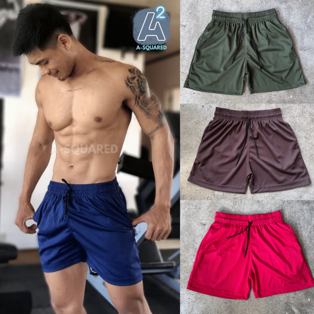Plain Drifit Jersey Gym Shorts 16 Inches Length Above the Knee Shorts