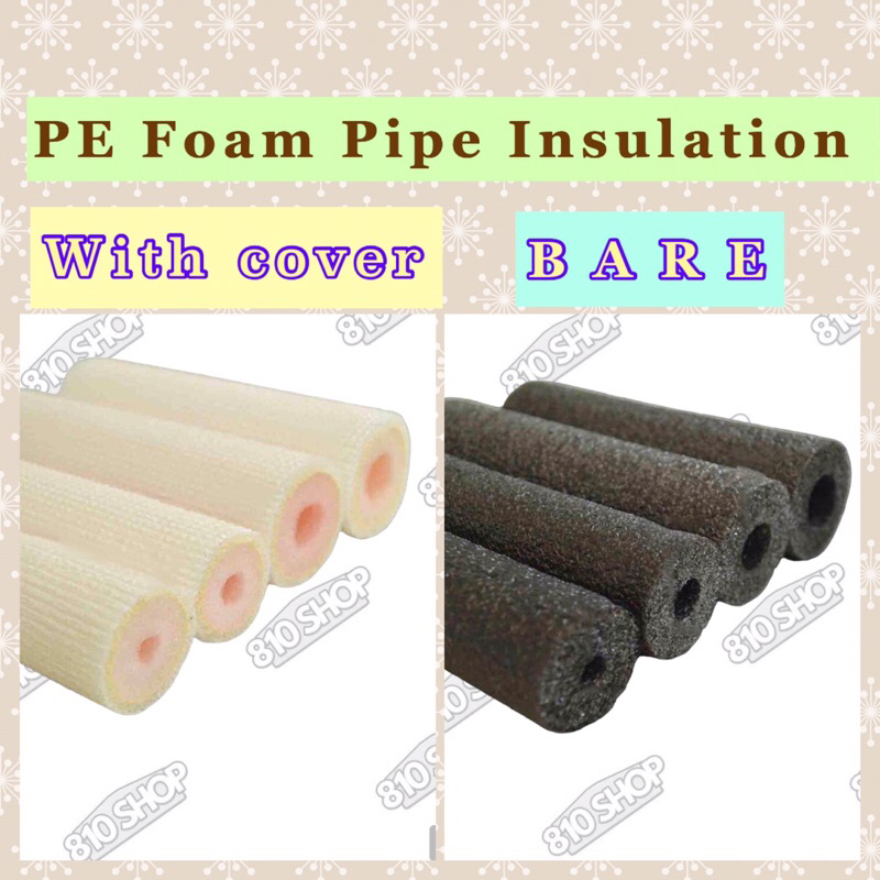 1/2” thickness x 1.8 meters Flexible PE Foam Pipe Insulation for Copper