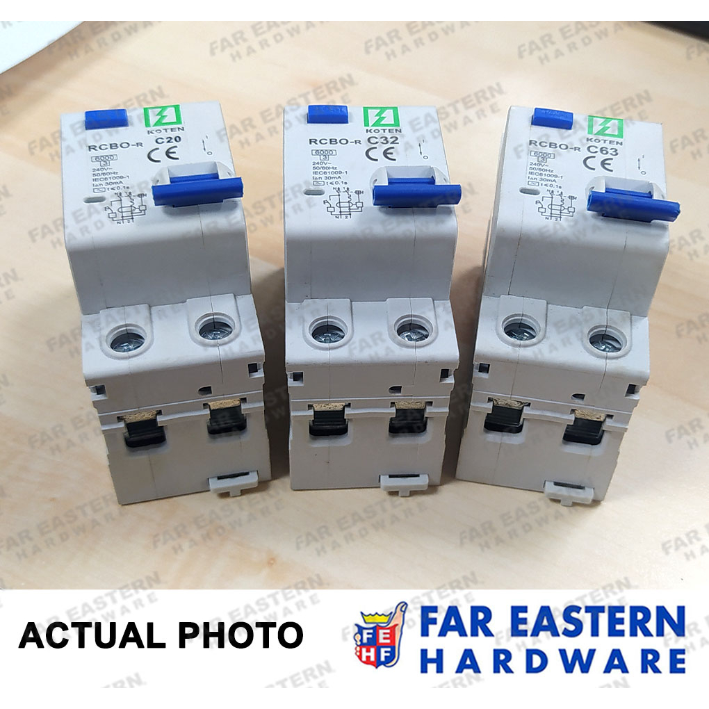 KOTEN RCBO R Electrical Safety Breaker 1P + Neutral 1P+N 20A | 32A ...