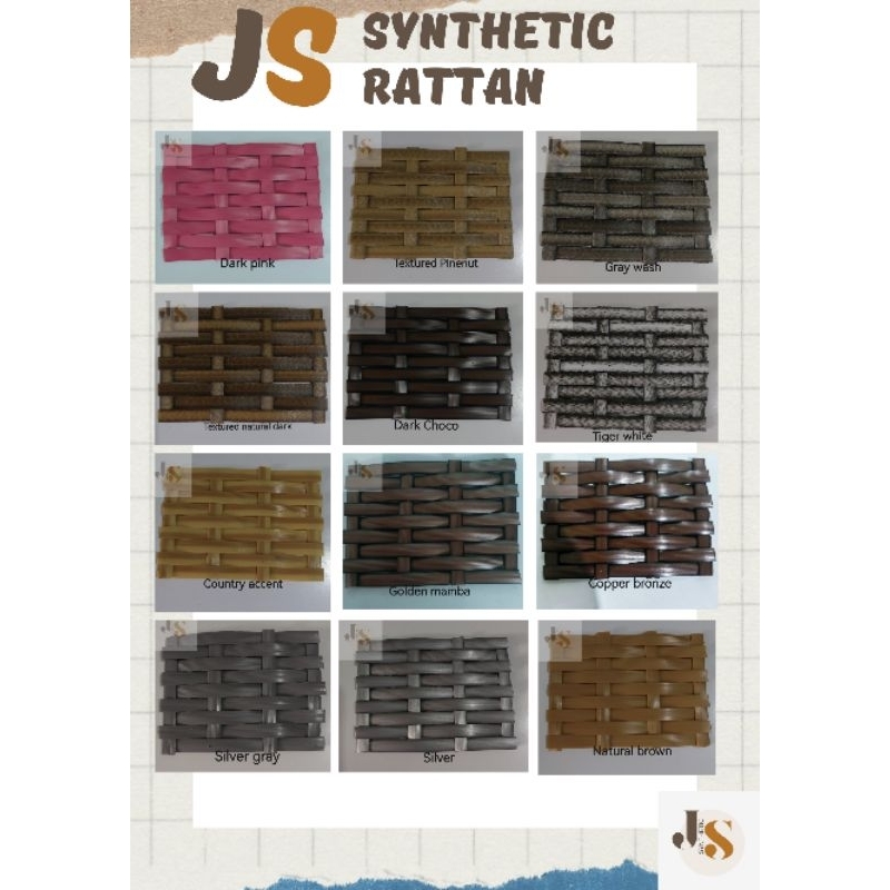 Js Synthetic Rattan textured (5kl/roll) | Shopee Philippines