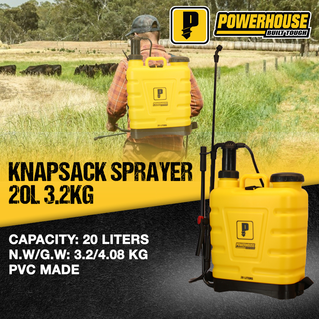 Powerhouse Knapsack Sprayer 2in1 Electric Rechargeable Manual