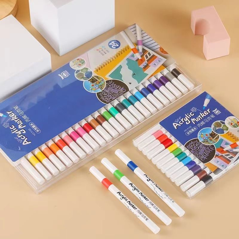 36 Color Markers Acrylic Marker Set Paintbrush Kid's DIY Painting