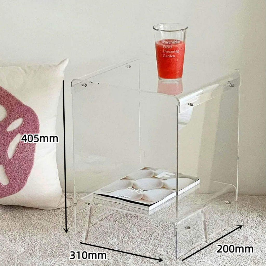 Cod Transparent Acrylic Table Simple Transparent Bedside Table Creative Storage Coffee Table