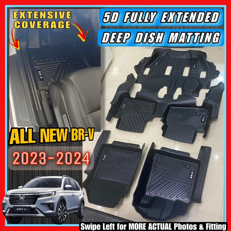 Honda Br V 2023 2024 5d Extended Deep Dish Matting Honda Brv 2023 2024 Matting Accessories