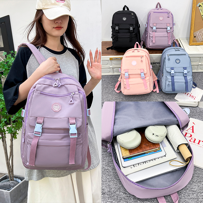 Mumu M602 Korean Cute School BackPack College Bag For Women Simple ...