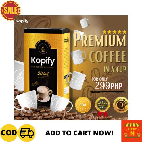 KOPIFY 20 in 1 Coffee Mix I Slimming and Whitening Coffee with L