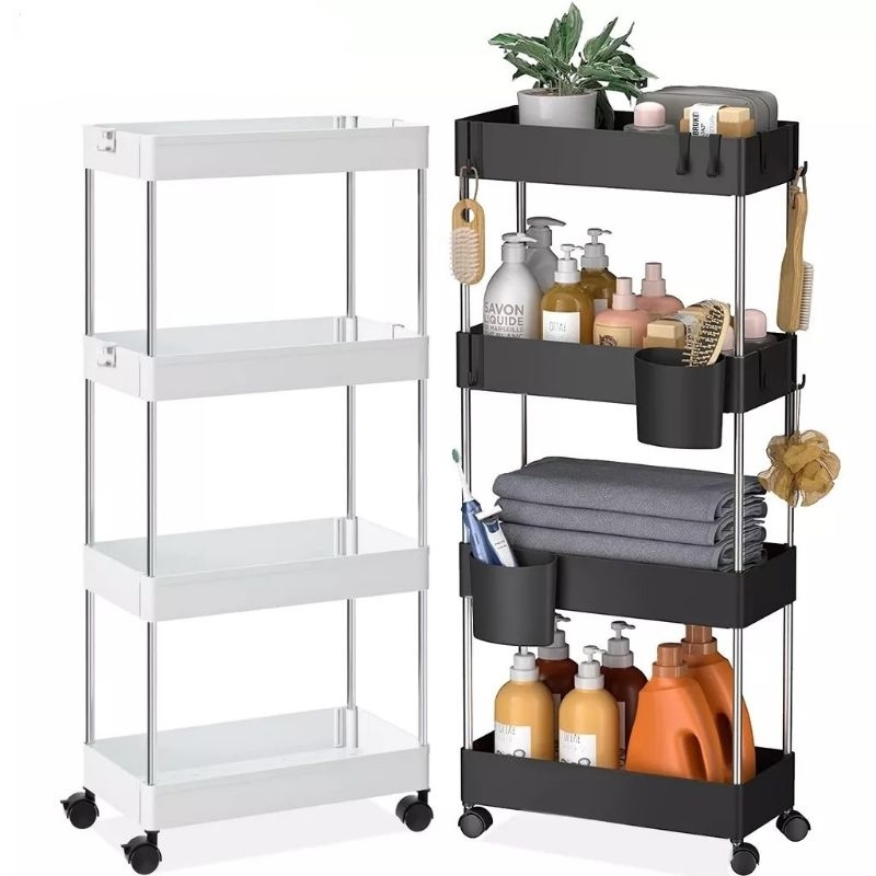 ⭐SanLiu⭐4 Layer Moving Kitchen Storage Rack Organizer Trolley | Shopee ...