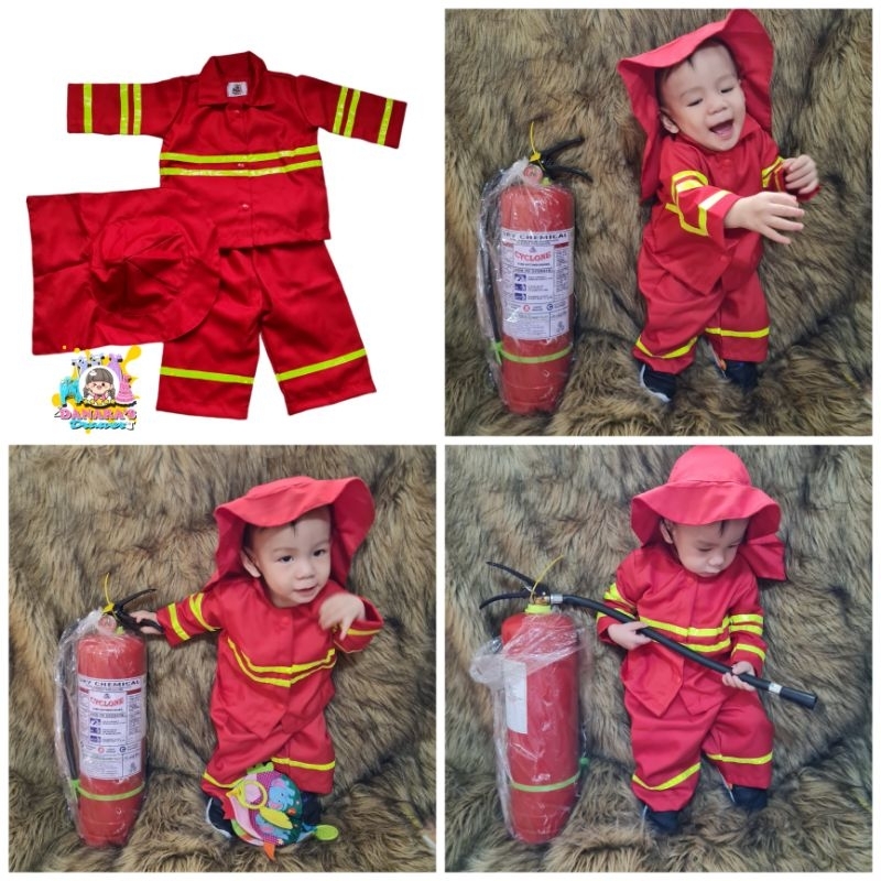 LITTLE FIREMAN KIDZOONA COSTUME BABY | Shopee Philippines