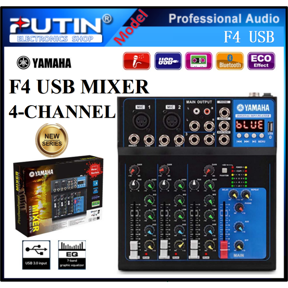 The Mixer Yamaha F4USB 4 Channel Mixer W/Bluetooth Shopee Philippines