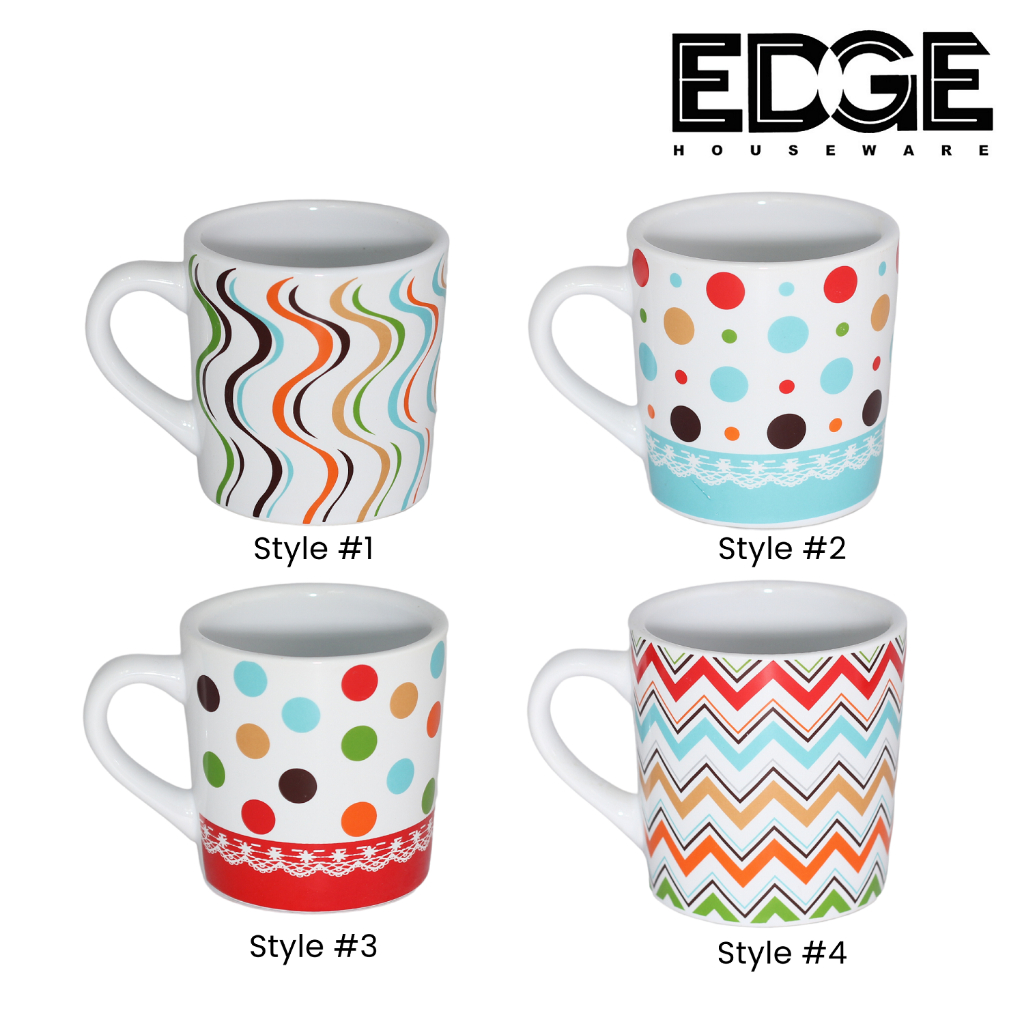 Edge Coffee Mugs 13oz 385ML Large Coffee Mugs, Jumbo Soup Mugs With Handles, Ceramic Coffee Cups