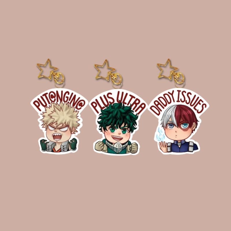 [kimqwin] TodoBakuDeku Meme Keychains (Boku no Hero Academia) Shopee