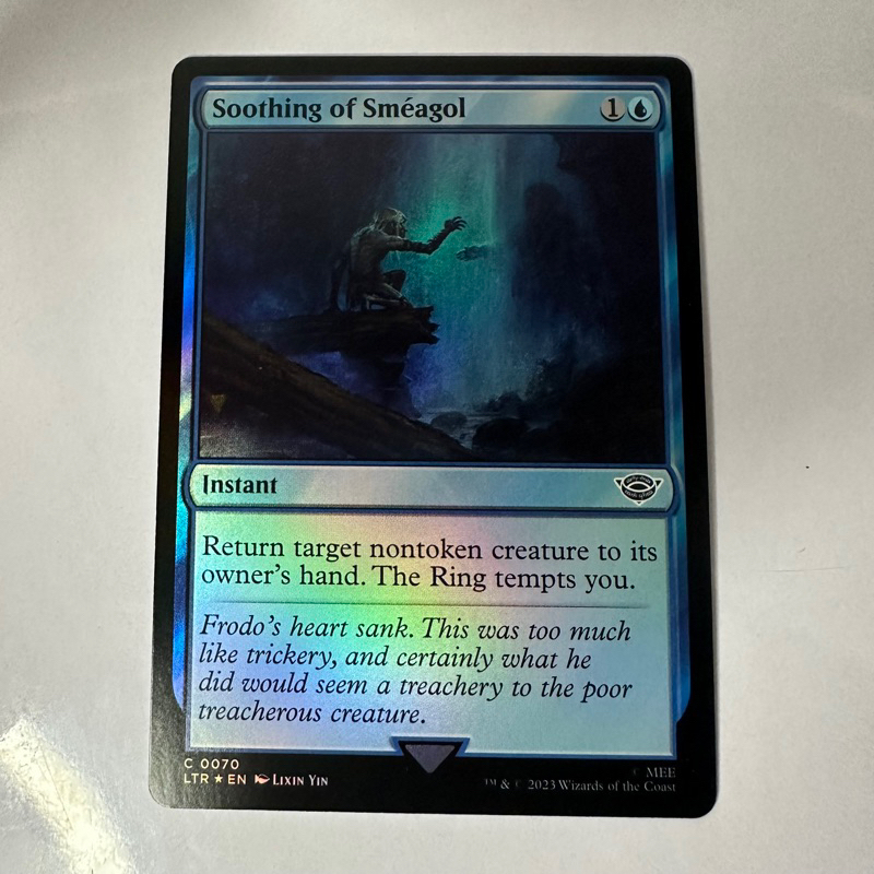 SOOTHING OF SMEAGOL | LTR THE LORD OF THE RINGS | BLUE | MTG MAGIC THE  GATHERING | Shopee Philippines
