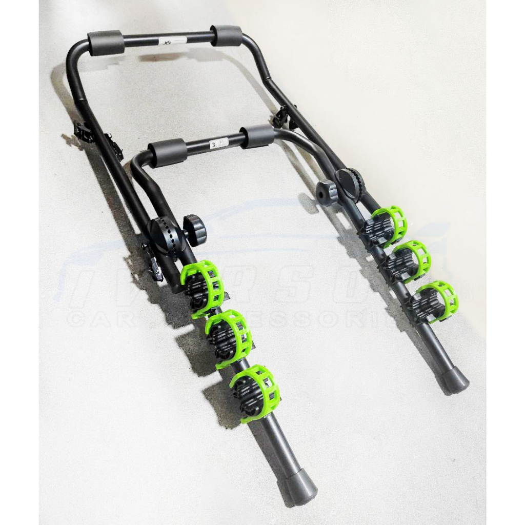 Car Boot Bike Rack Mounted Bike Carrier 3 Bikes 45kg Max Capacity
