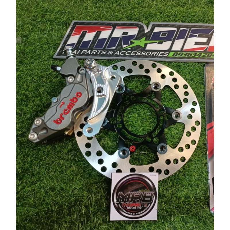 Caliper 4pot set with floating disc 220mm. MiO sporty/fino/soulty/m3