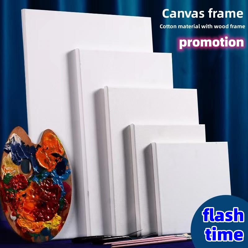Oil painting frame Canvas Board Paint Plain with Wooden Frame for Oil