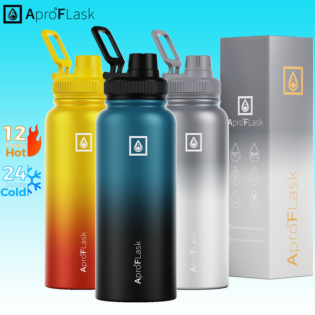 Apro°Flask 32oz Insulated Tumbler Hot and Cold Vacuum Flask Stainless ...