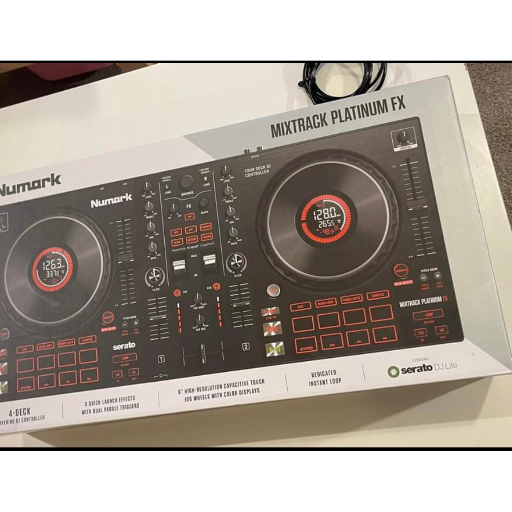 Numark Mixtrack Platinum FX + 4Deck DJ Controller for Serato DJ Bundle