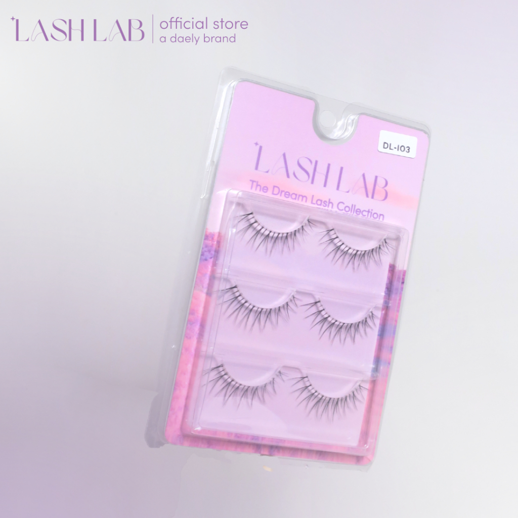 Dream False Lashes (Invisible Band Eyelashes) by Lash Lab (set of 3