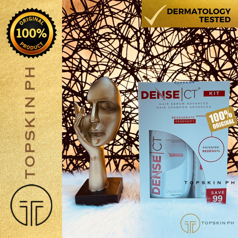 DENSE CT SET Shampoo & Serum Advance Bundle 100% Original for Hair Loss ...