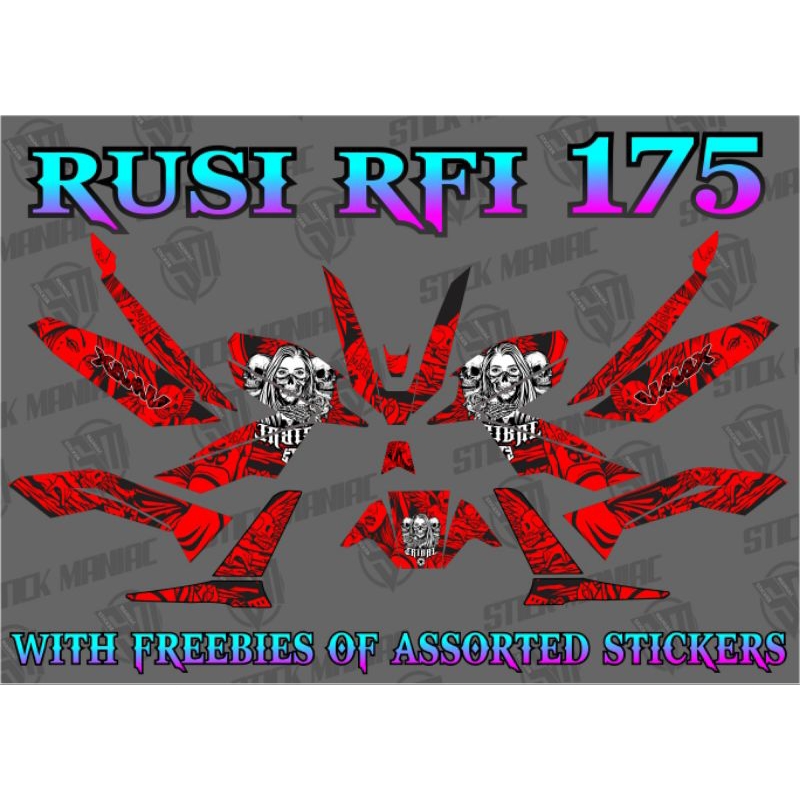 Rusi RFI 175 decals sticker, Laminated | Shopee Philippines