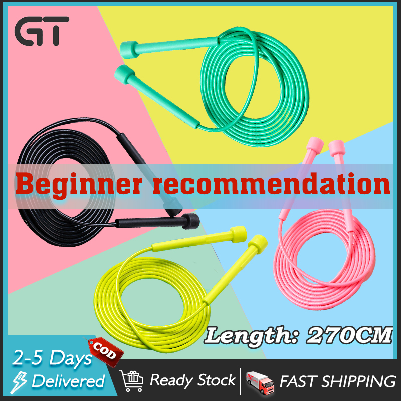 GT Color Pen Pole Adjustable Jump Rope Training Jumping Speed Rope ...
