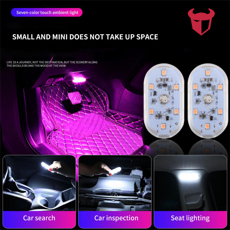 Car Led Touch Lights Wireless Interior Light Lamps Auto Roof Ceiling