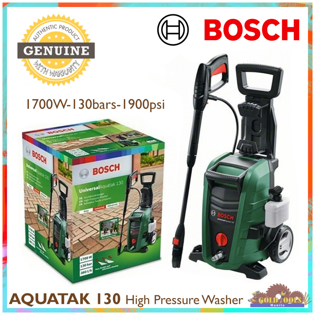 Bosch Aquatak 130 1700Watt High Pressure Washer (Green) Shopee