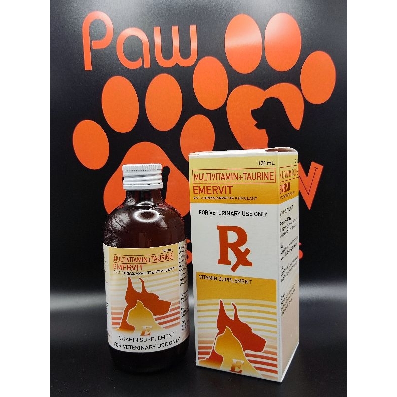Emervet Emervit 120ml (Multivitamin+ Taurine) | Shopee Philippines