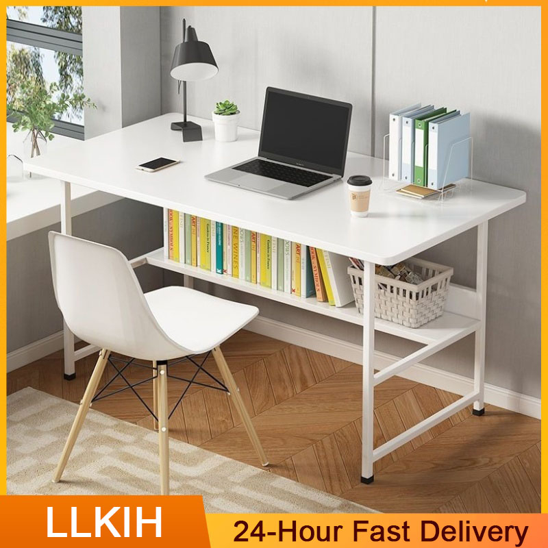 【Fast Delivery】Modern Desk High Quality Computer Desk Study and Computer Table Solid Wood Desk