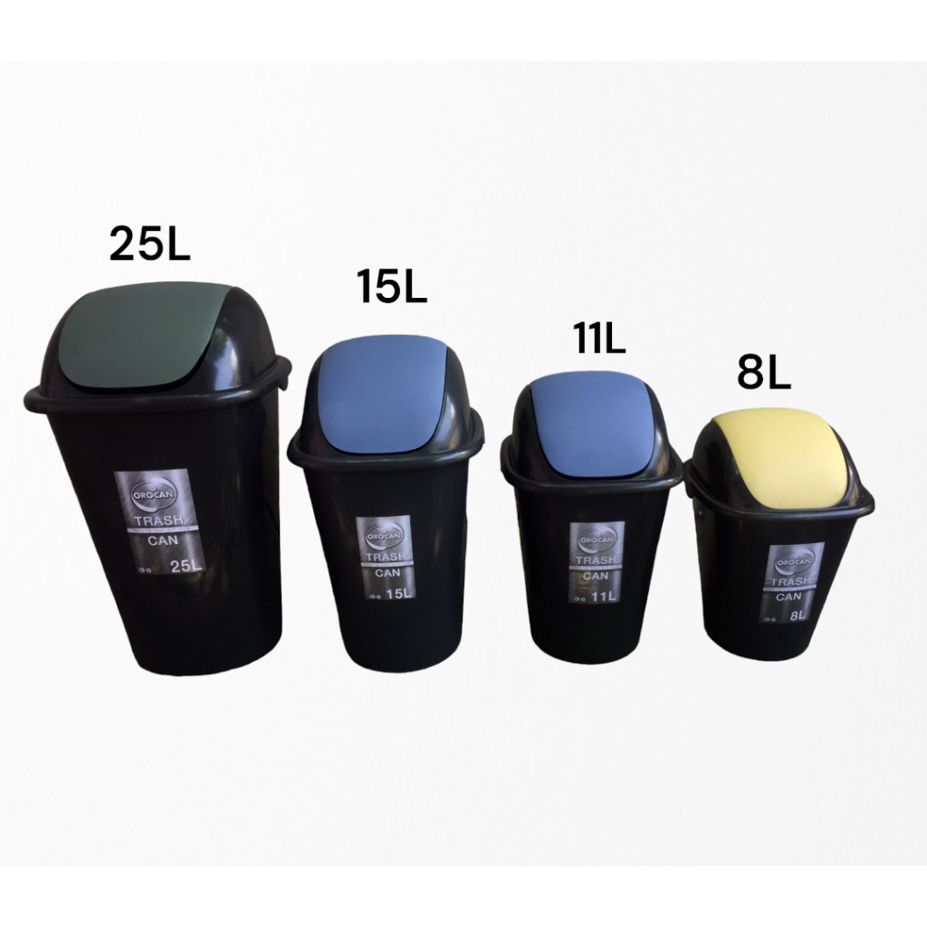 Trashcan with Swing Cover/GARBAGE CAN/ BASURAHAN 8L, 11L, 15L, 25L