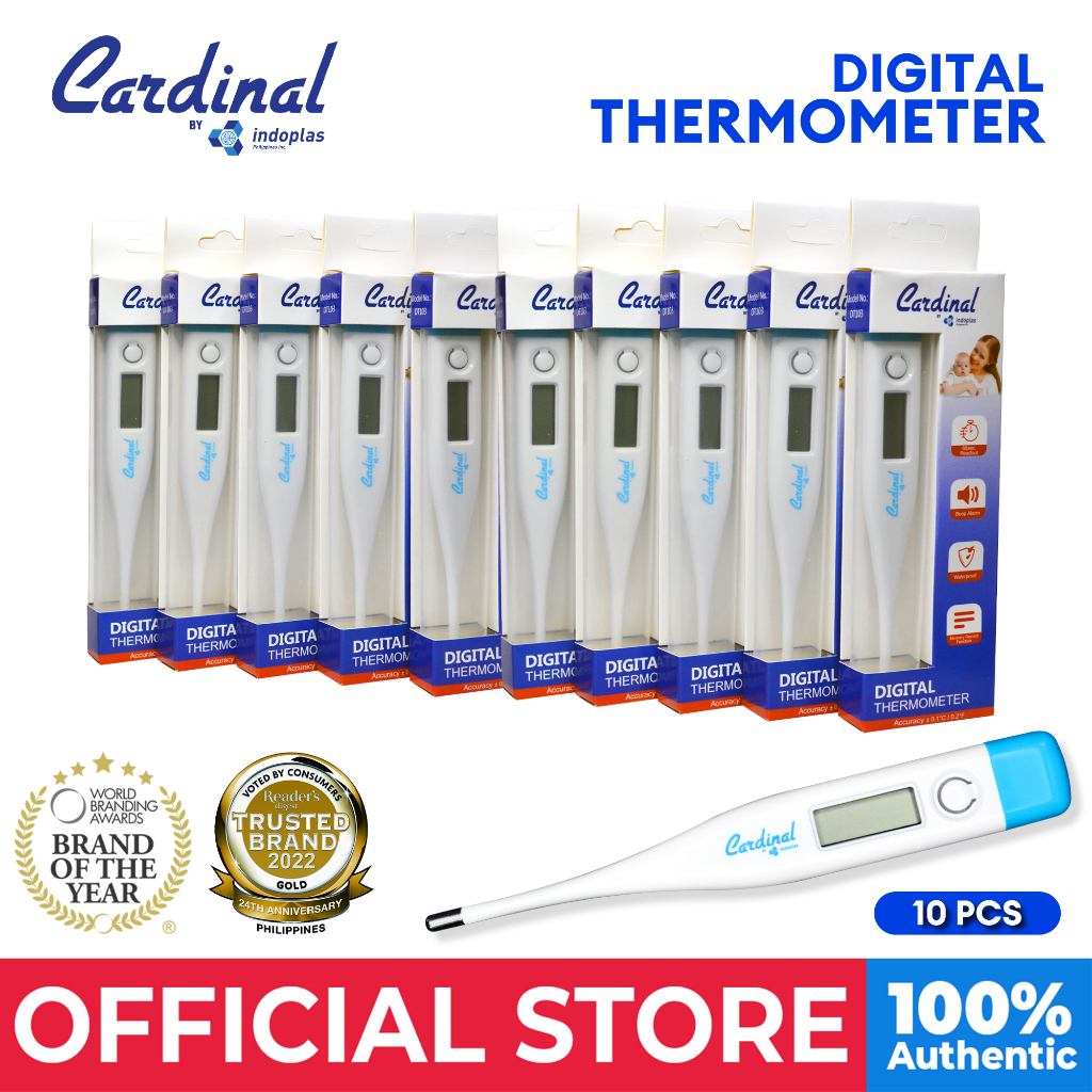 Indoplas Cardinal Digital Thermometer 10 Pieces Shopee Philippines