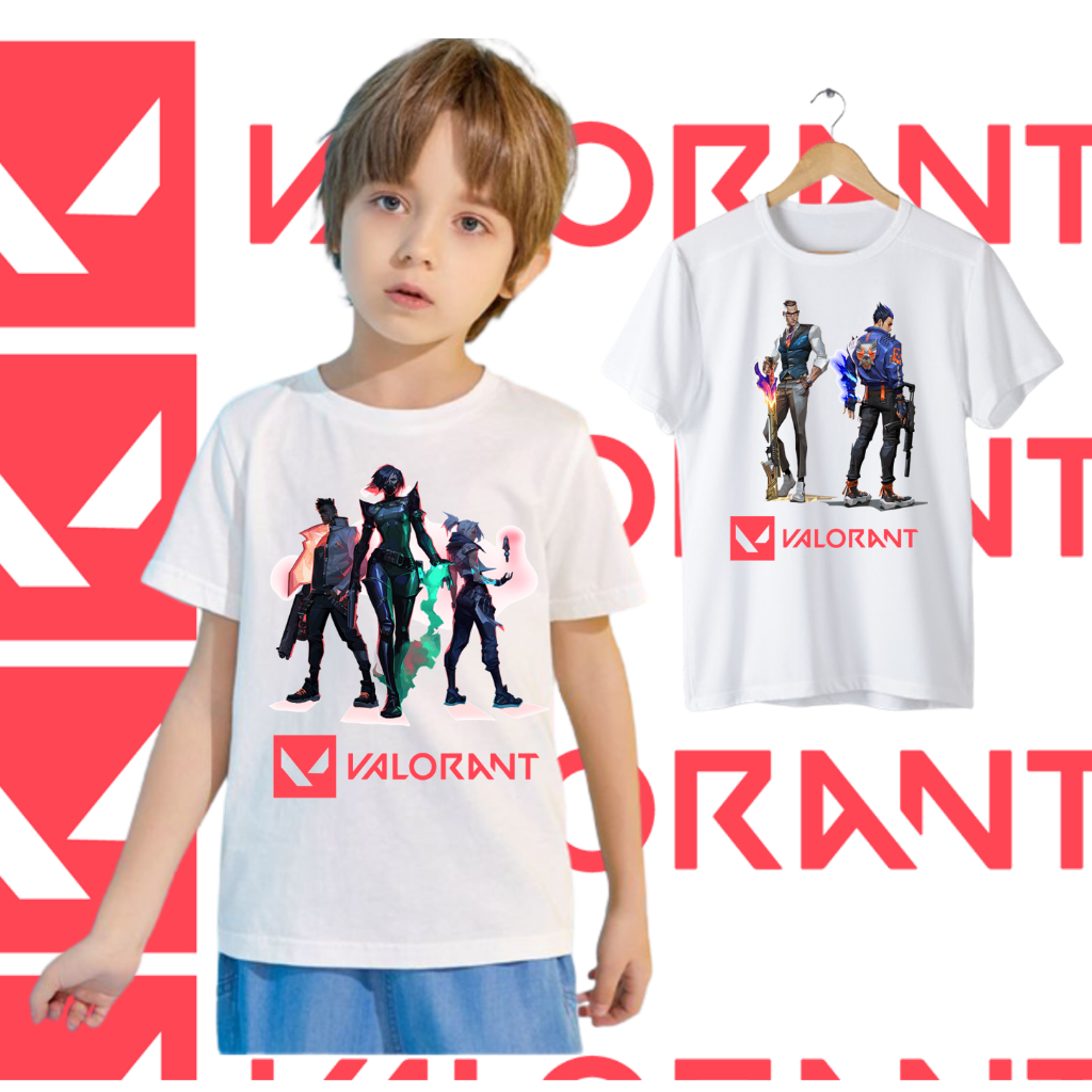 VALORANT PRINTED TSHIRT FOR KIDS FIT TO 112 YEARS OLD Shopee