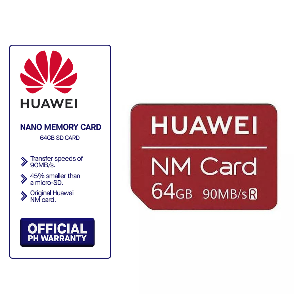 Huawei NM Card 64GB Micro Sd Nano Memory Card 90MB/s Speed For Huawei P30  Pro, P30, Mate 20, Mate 20