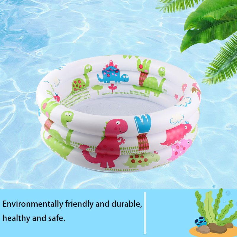 inflatable Pool For Baby Cute Round inflatable Pool For kids Dinosaur ...