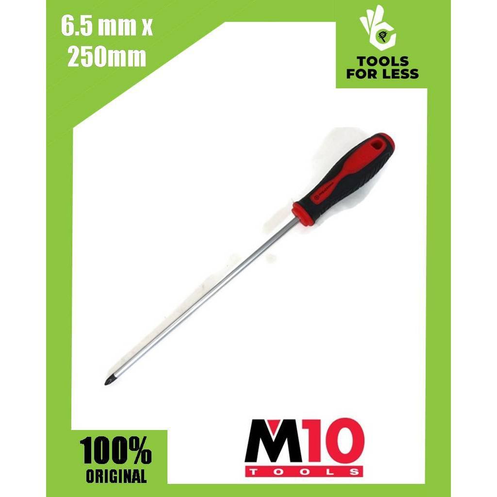 M10 Soft Handle Philip (+) Screwdriver 6.5mm x 250mm Shopee Philippines