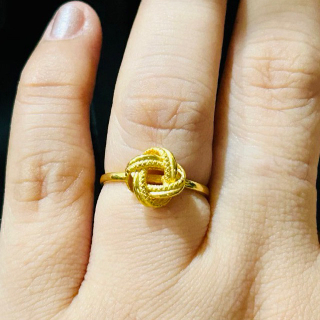 18K Saudi Gold Ladies Ring | Shopee Philippines