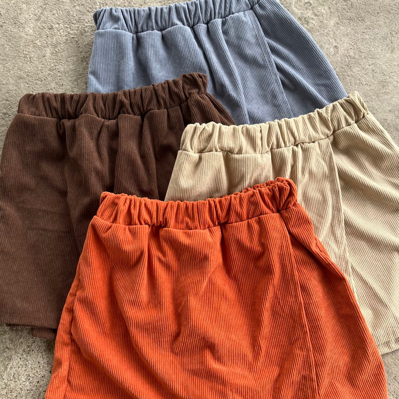 Big Size Macarena Skorts for Women Corduroy Palda Shorts | Shopee ...