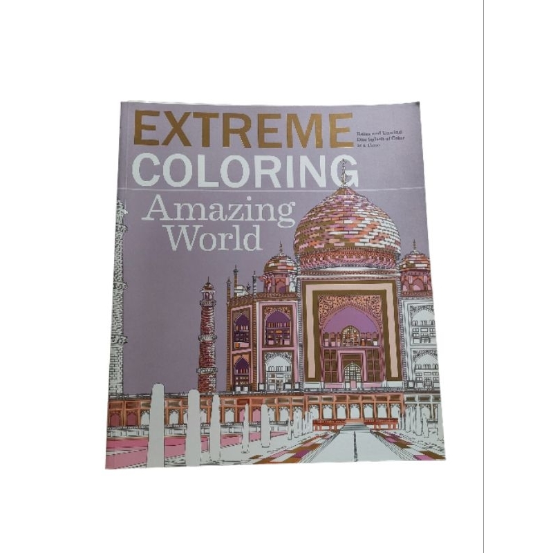 Extreme Coloring Book Amazing World Adult Coloring Book, Children