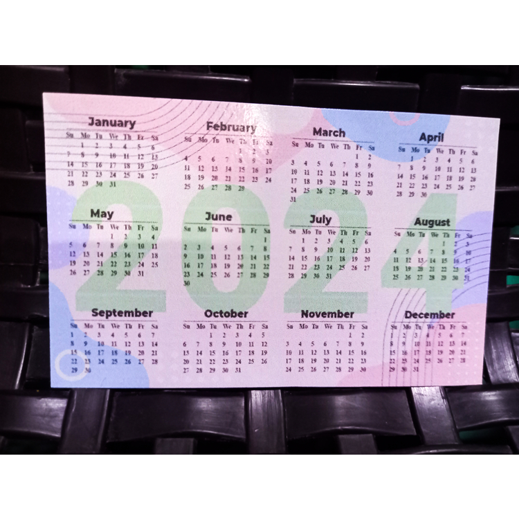 Customize Calendar 2024 wallet size 10 pcs Shopee Philippines