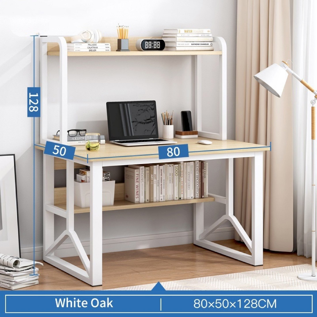 120cm Computer Table with Book Shelf Study Desk Writing Desk Home
