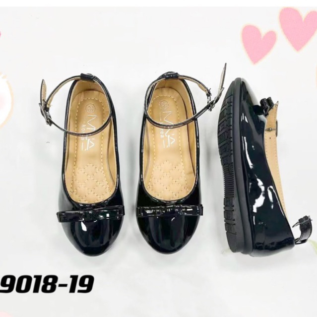 New black shoes for kids girls leather flats school shoes for kids ...